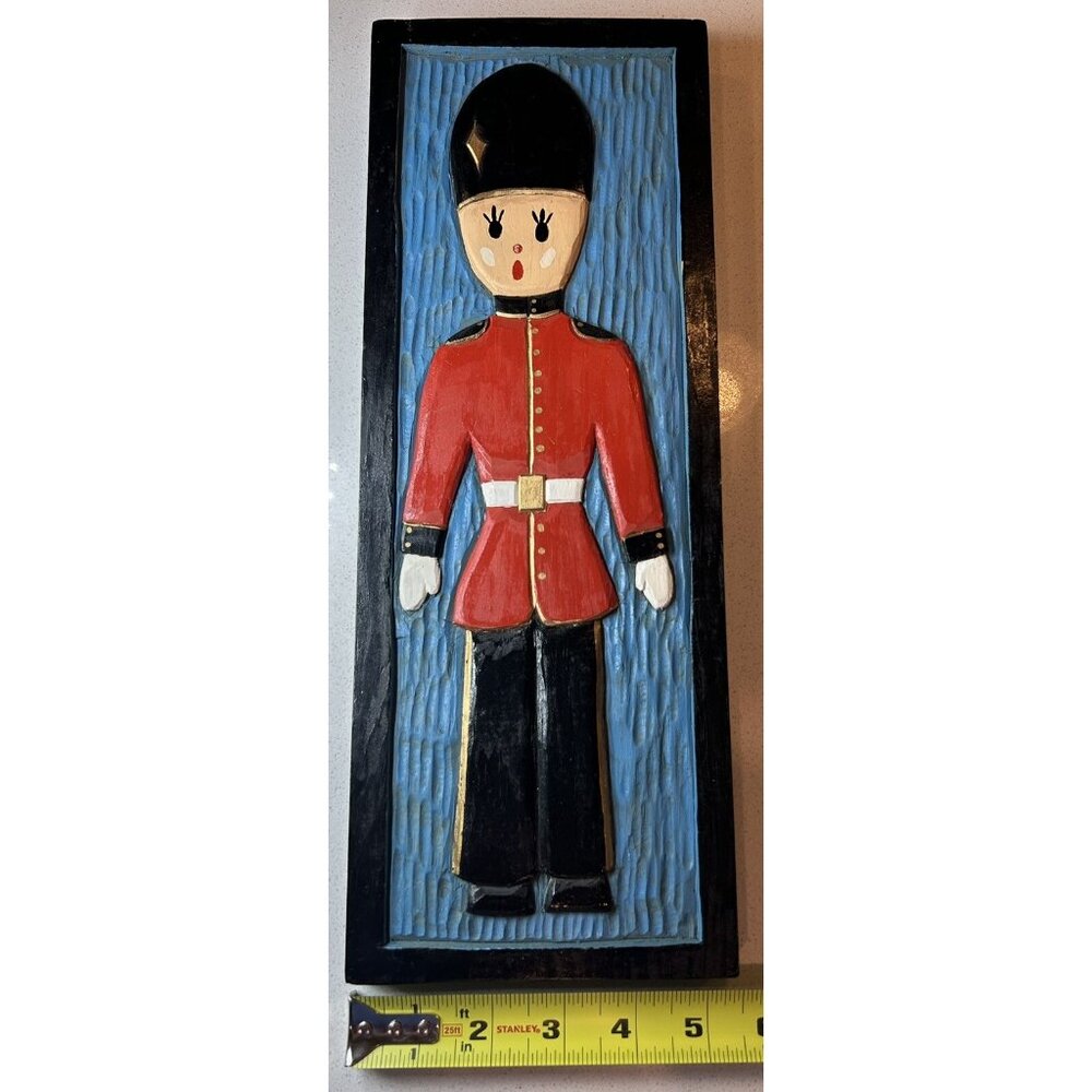 Wooden Toy Soldier Christmas Festive Holiday Decor Picture Nutcracker Ballet Art - Picture 2 of 8